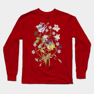 Columbine Flowers Long Sleeve T-Shirt